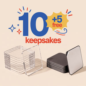 10 + 5 free keepsakes